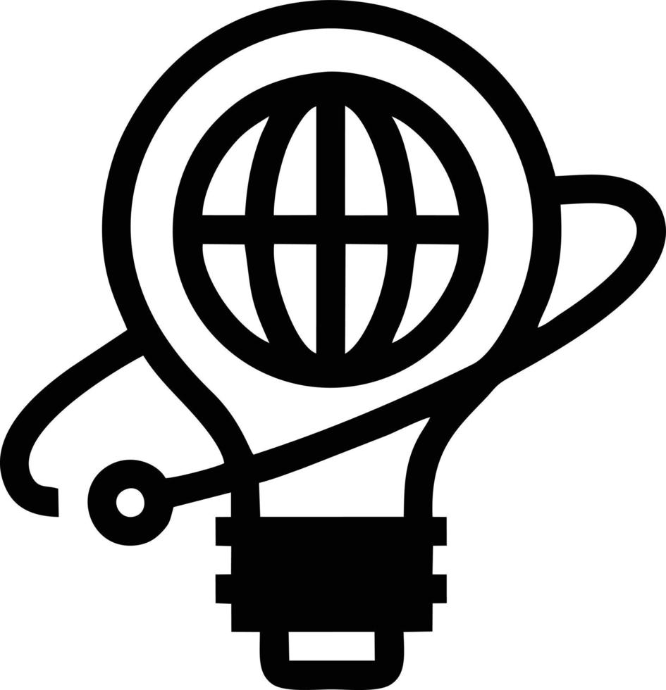 Idea solution icon symbol vector image. Illustration of the creative innovation concept design. EPS 10