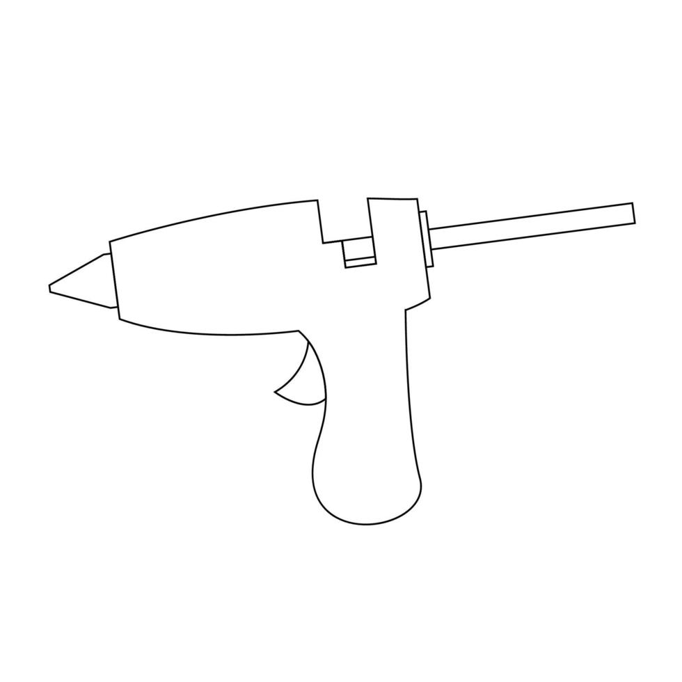 Glue gun vector icon