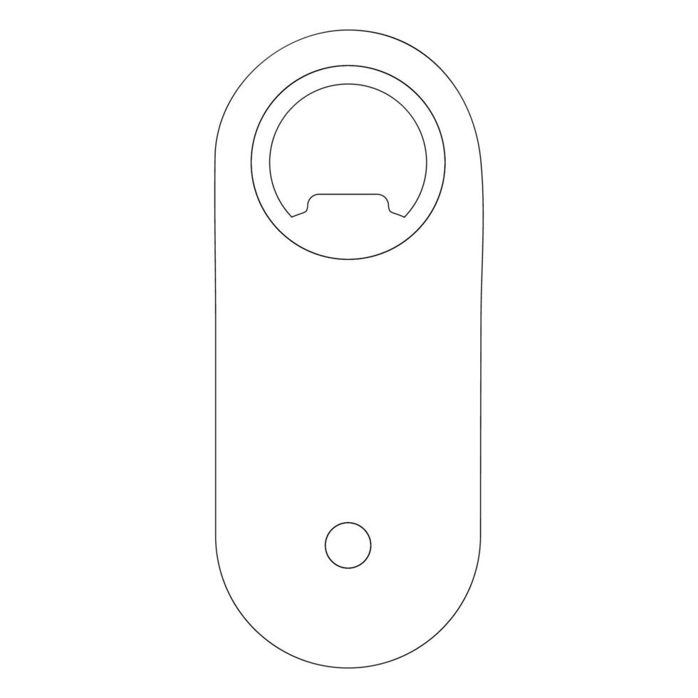 bottle opener icon vector