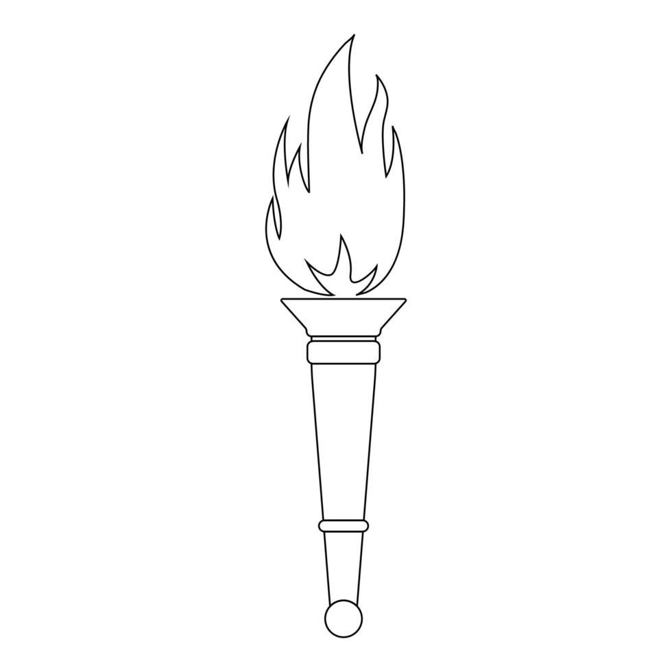torch icon vector
