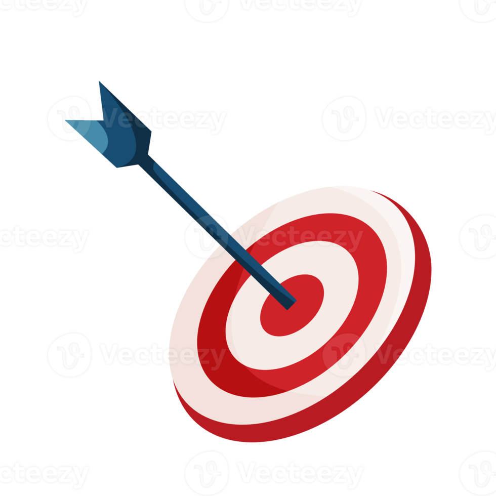 Archery target. Goal achieve concept 21968367 PNG
