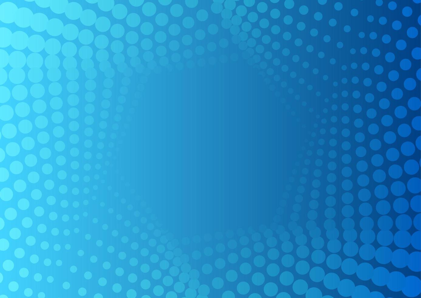 Abstract bright blue geometric halftone hexagonal pattern vector