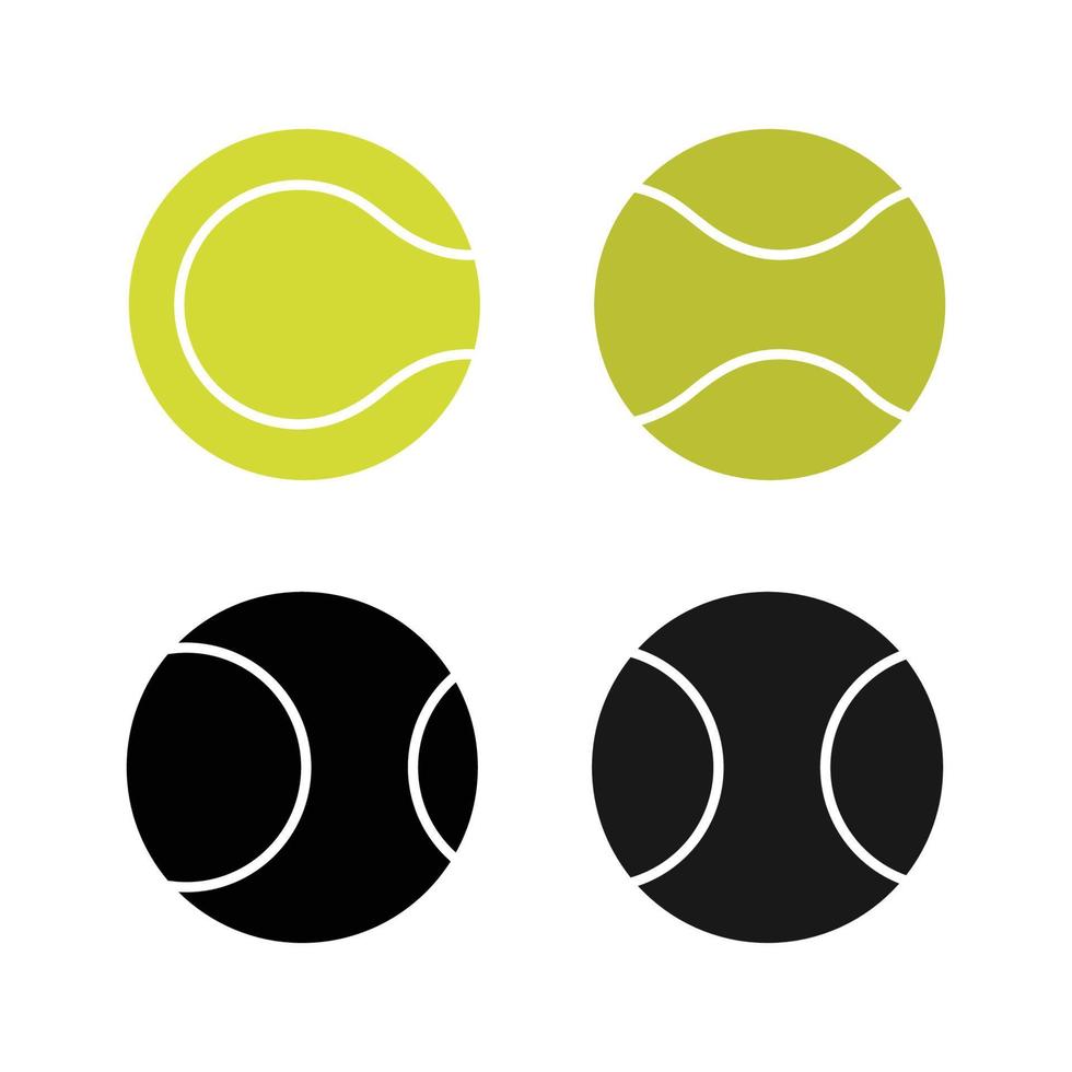 icono de pelota de tenis vector