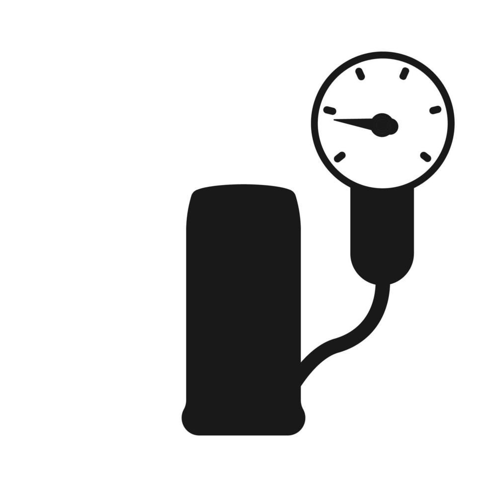 Tire pressure gauge icon vector