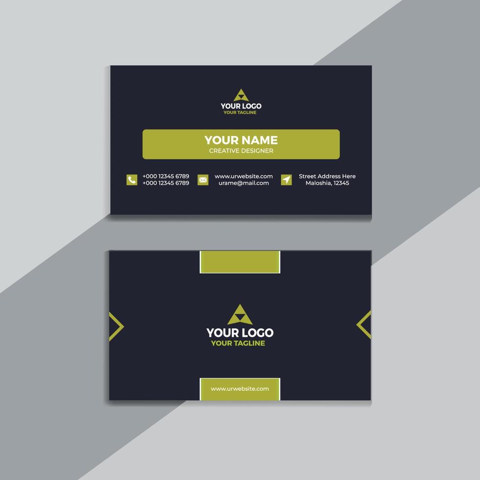 Clean style modern business card template vector