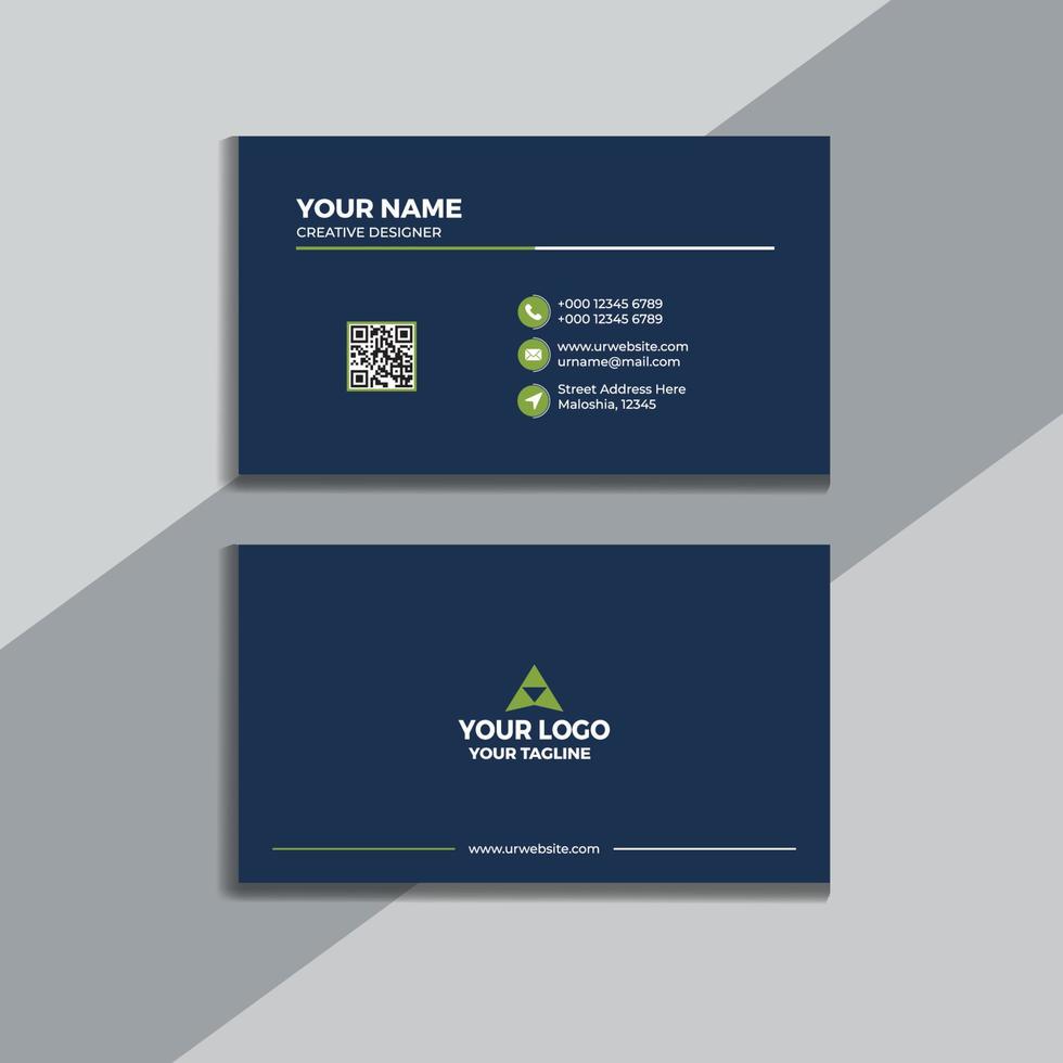 Clean style modern business card template vector