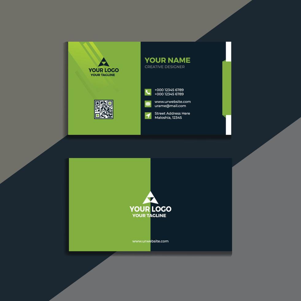 Clean style modern business card template vector