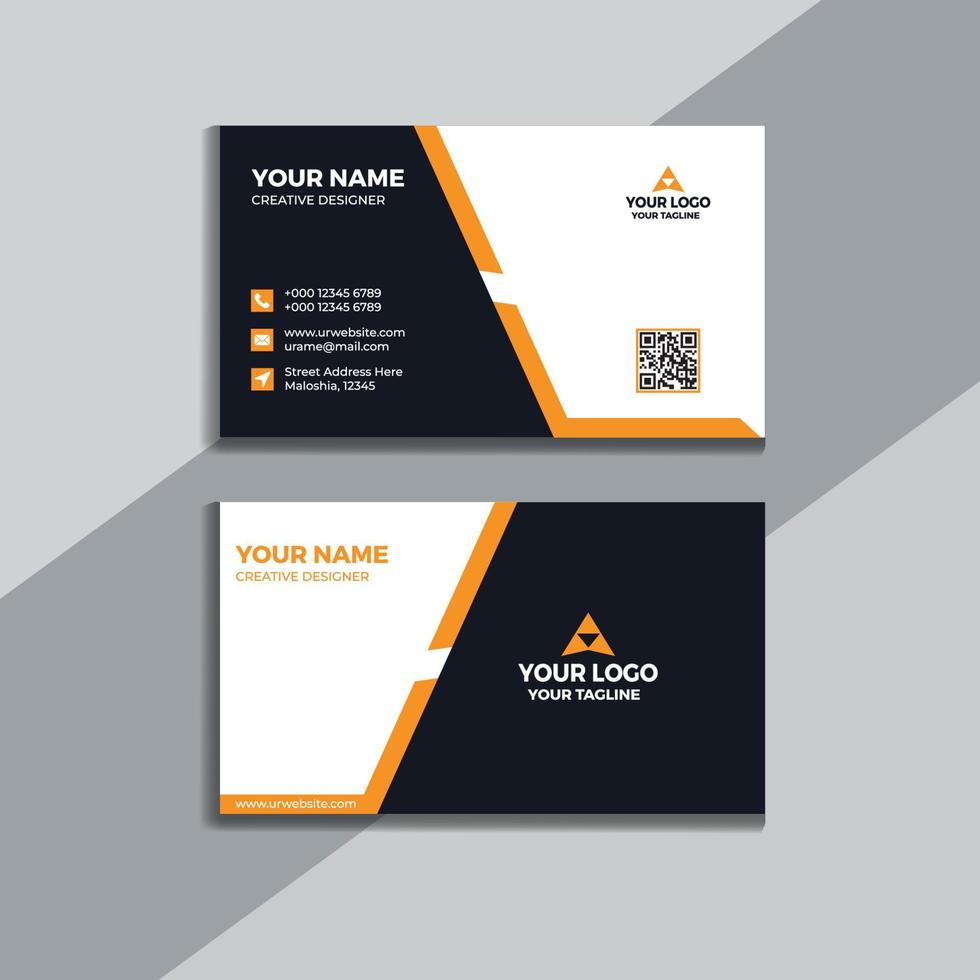 Clean style modern business card template vector