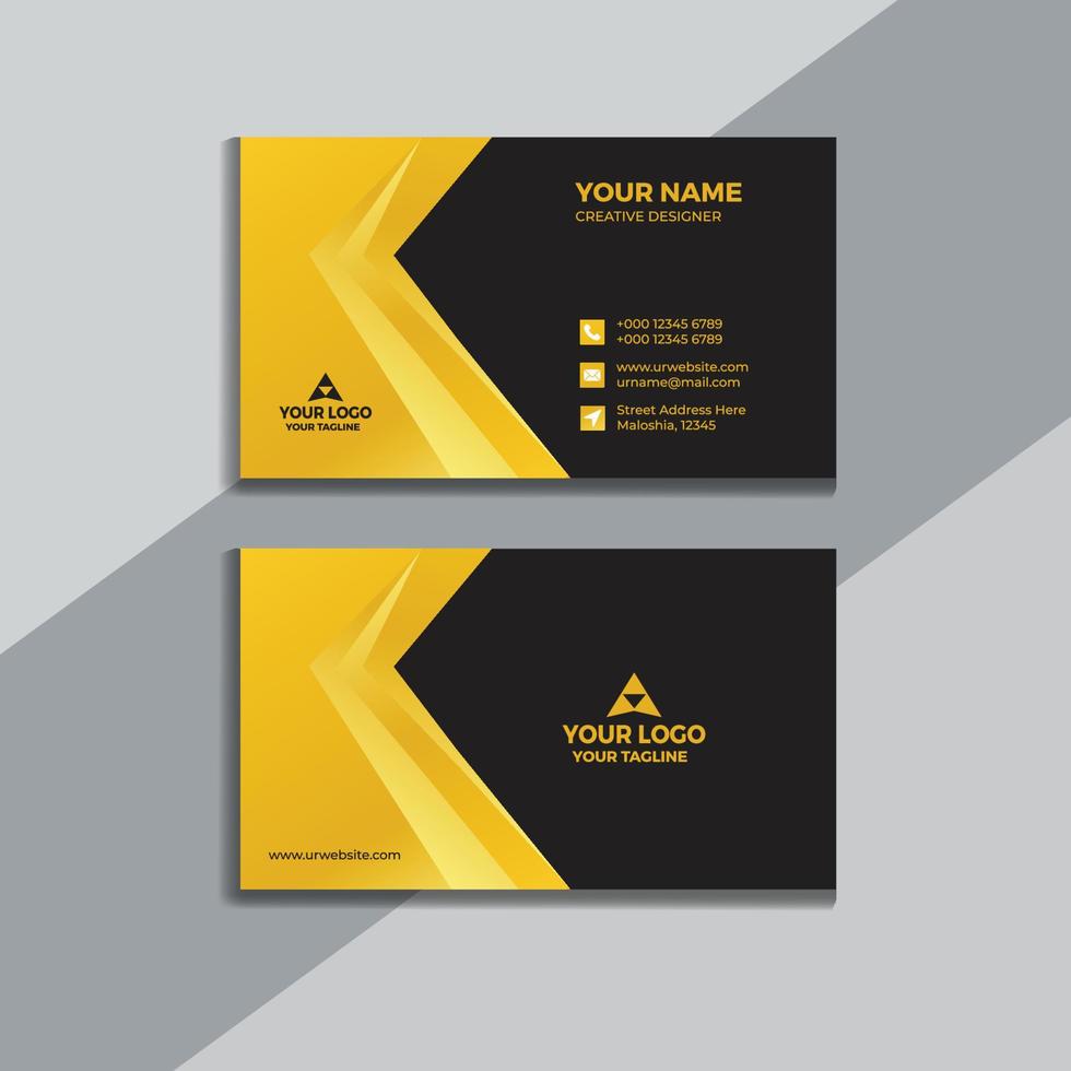 Clean style modern business card template vector