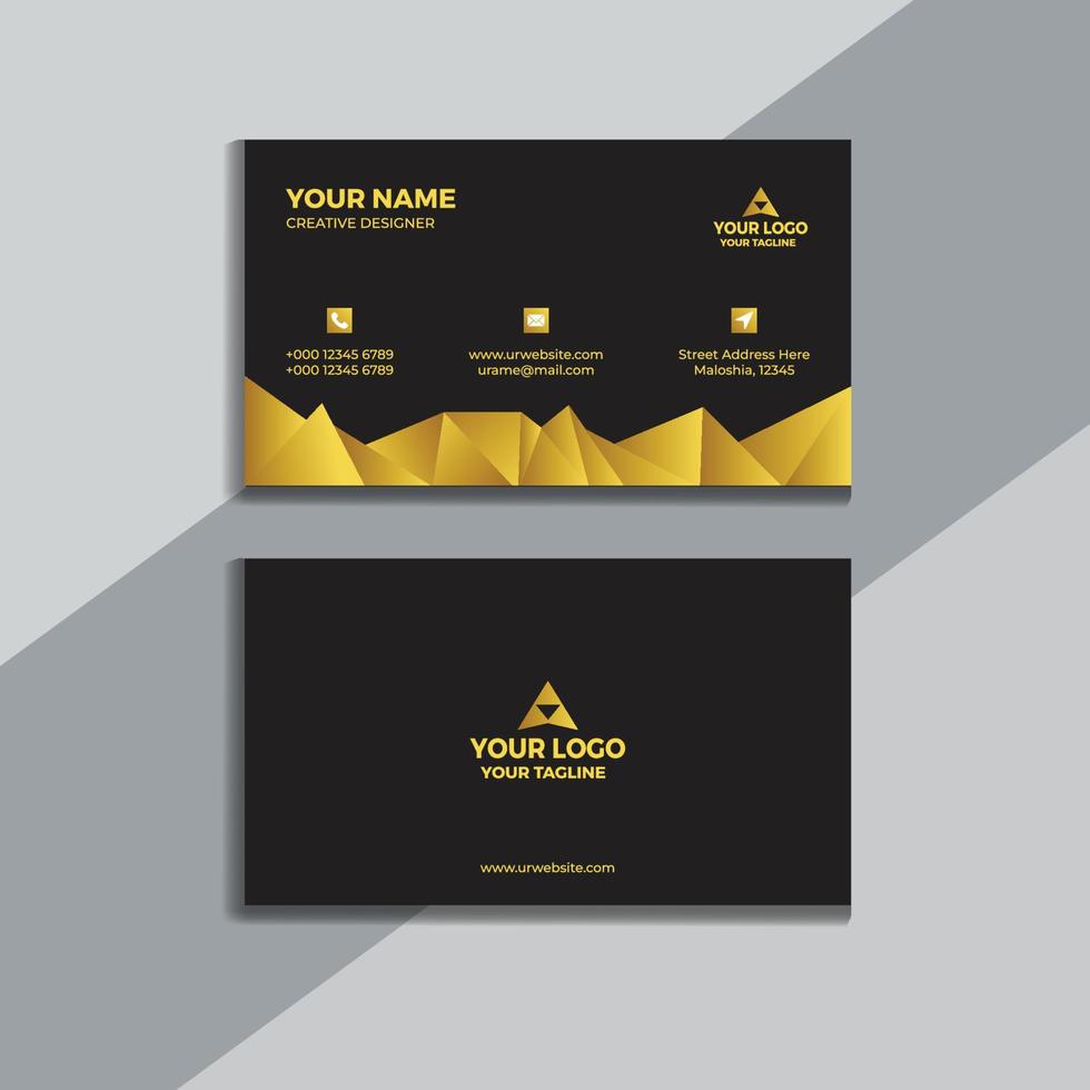 Clean style modern business card template vector