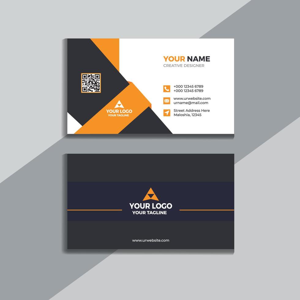 Clean style modern business card template vector