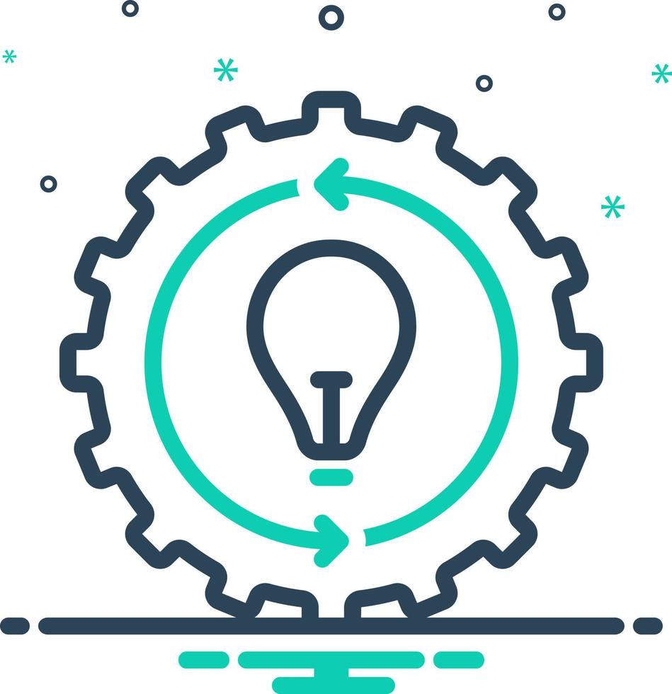 mix icon for implementation vector