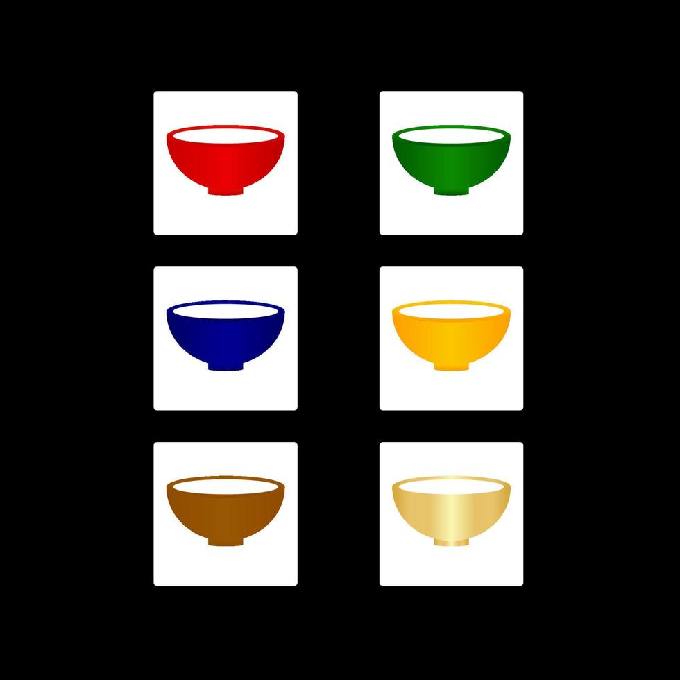 Bowl Icon Design Illustration vector
