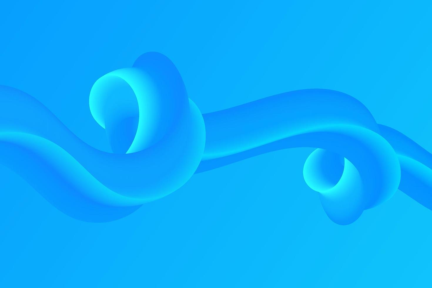 Blue Fluid Blend Effect Background Design vector