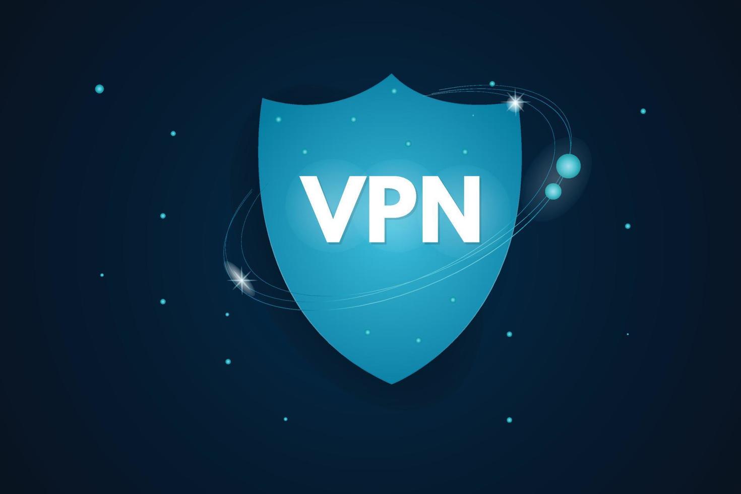 vector ilustración de el vpn firmar