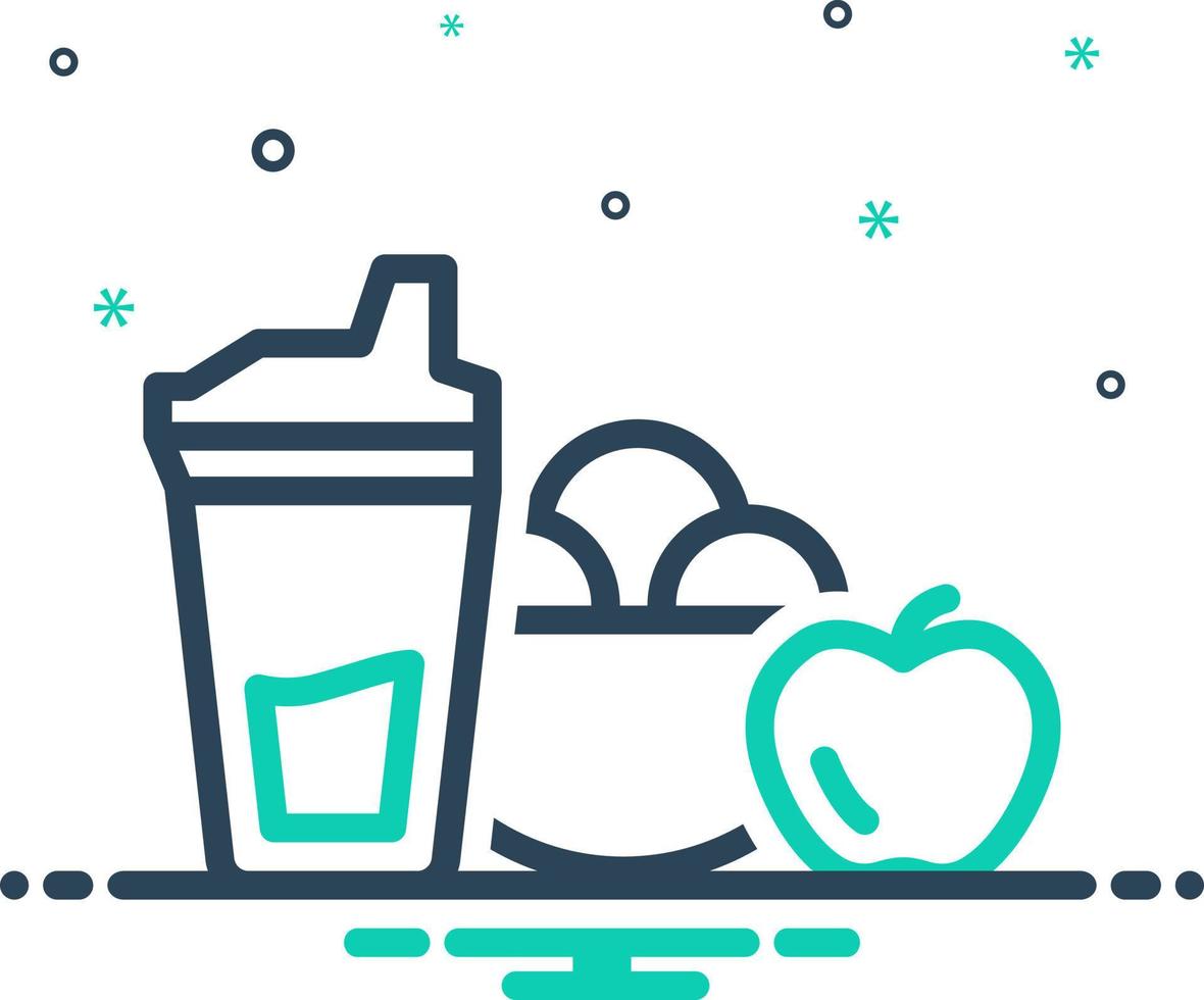 mix icon for nutrition vector
