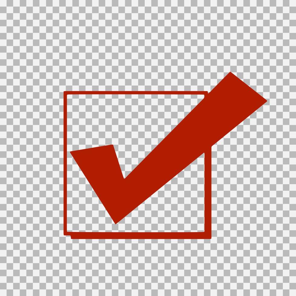 Checkmark icon, vector