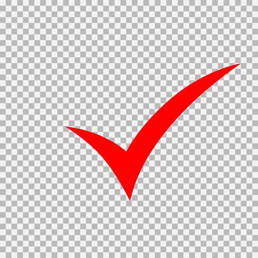 Checkmark icon, vector