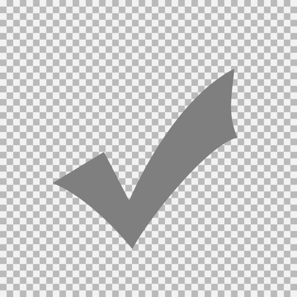 Checkmark icon, vector