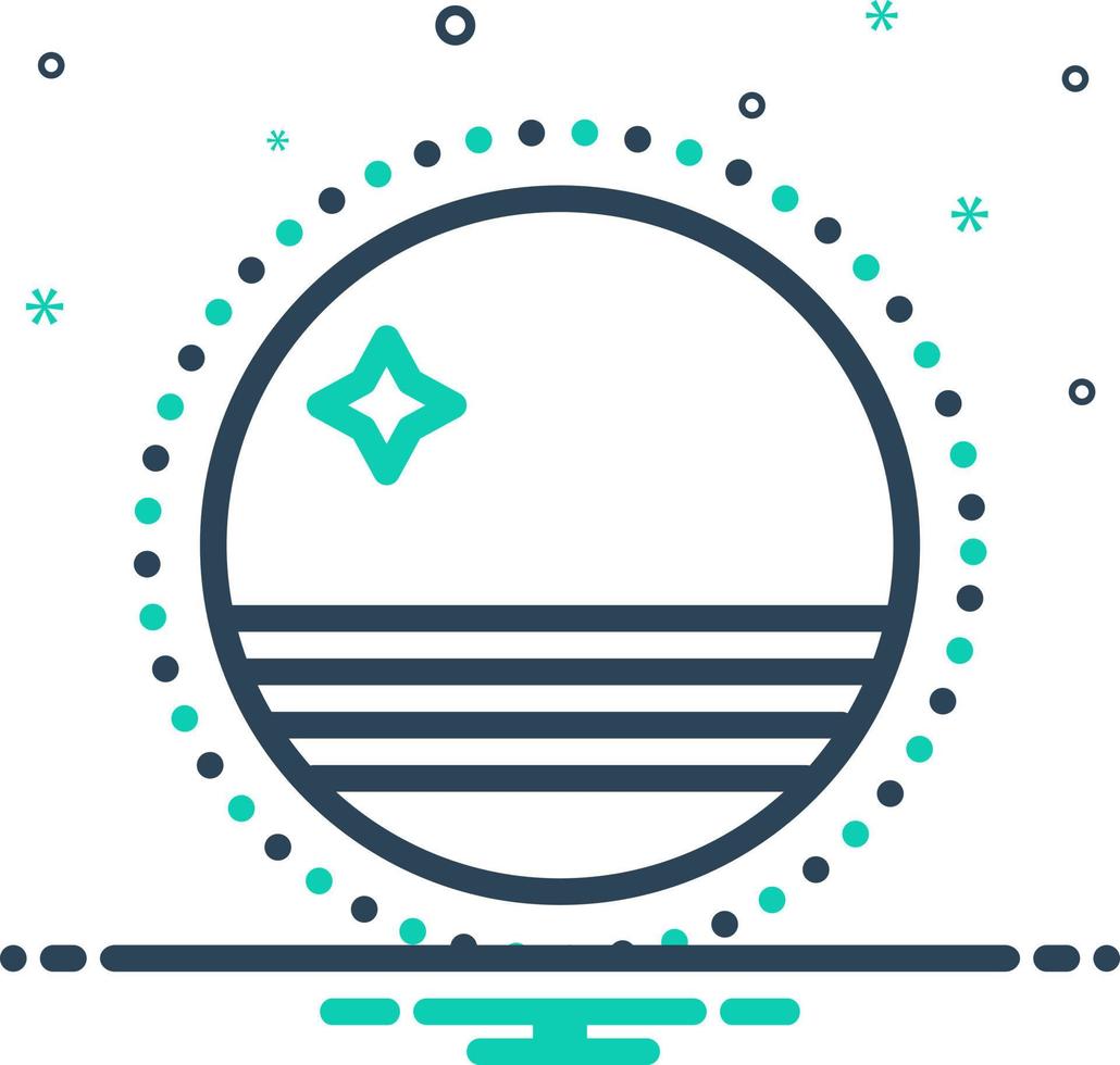 mix icon for aruba vector