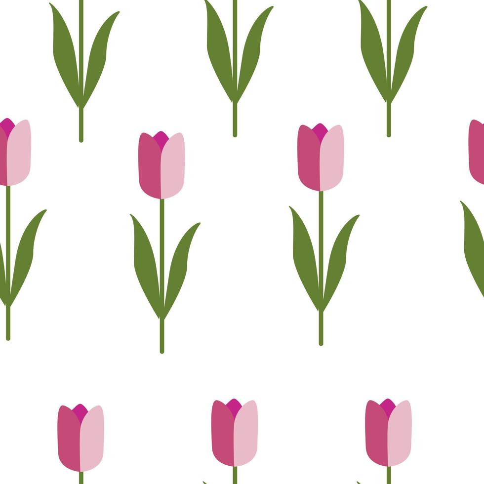 beautiful tulips seamless pattern for fabric, wrapping or book cover. vector