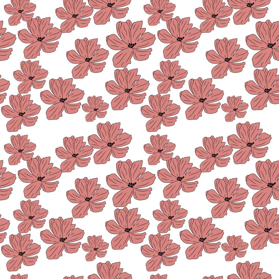 abstract flower pattern, vector illutration