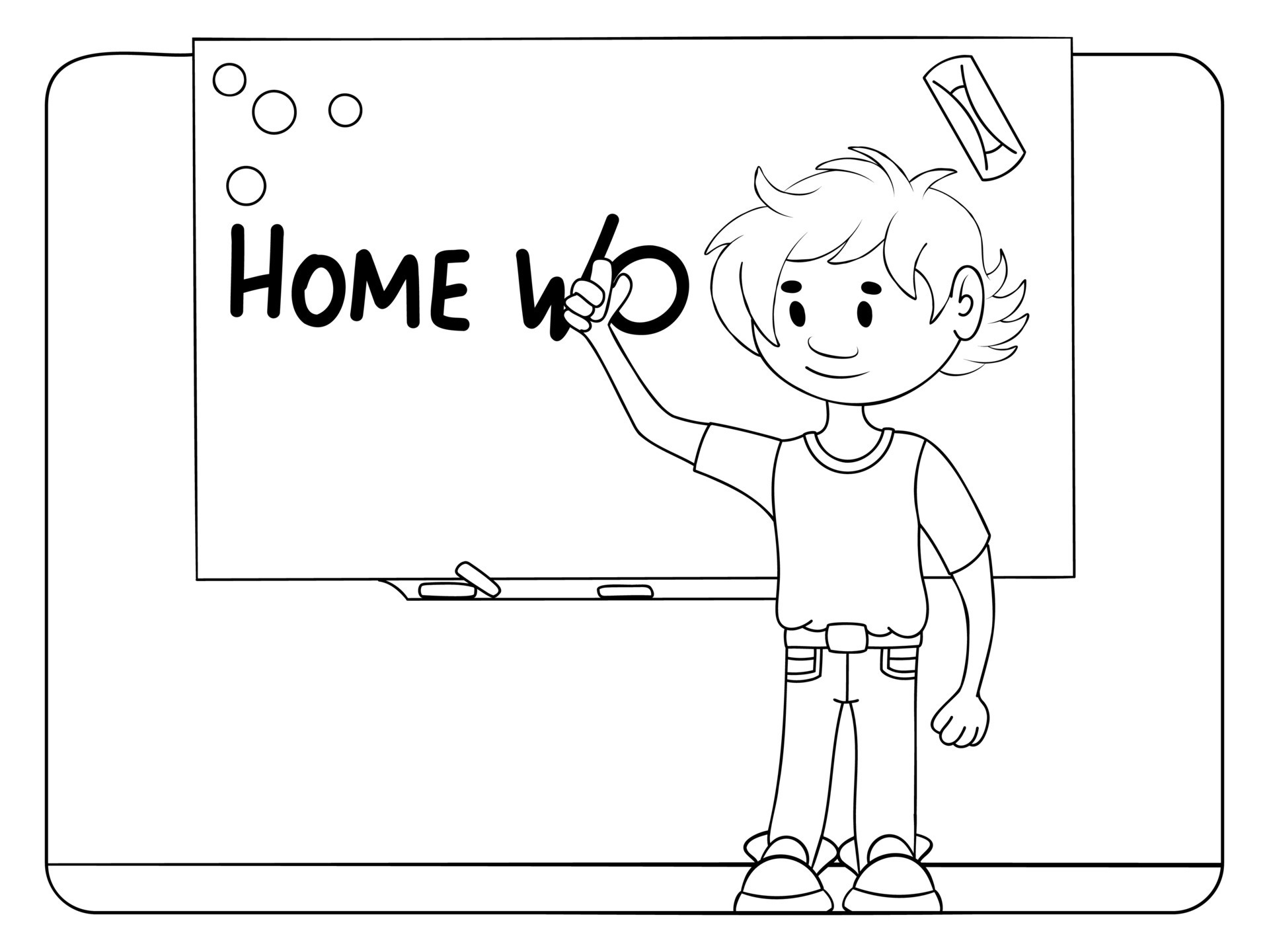 Blackboard Coloring Pages