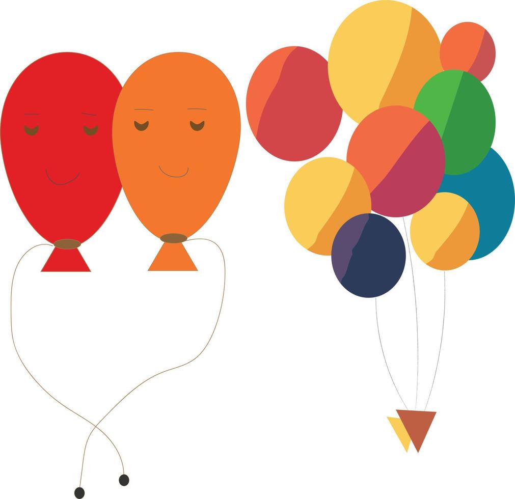 vistoso gratis vector globos