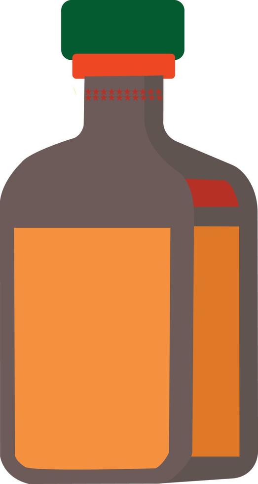 empty glass bottle vector