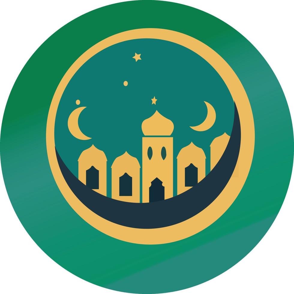 Islamic Ramadan Kareem mosque vector