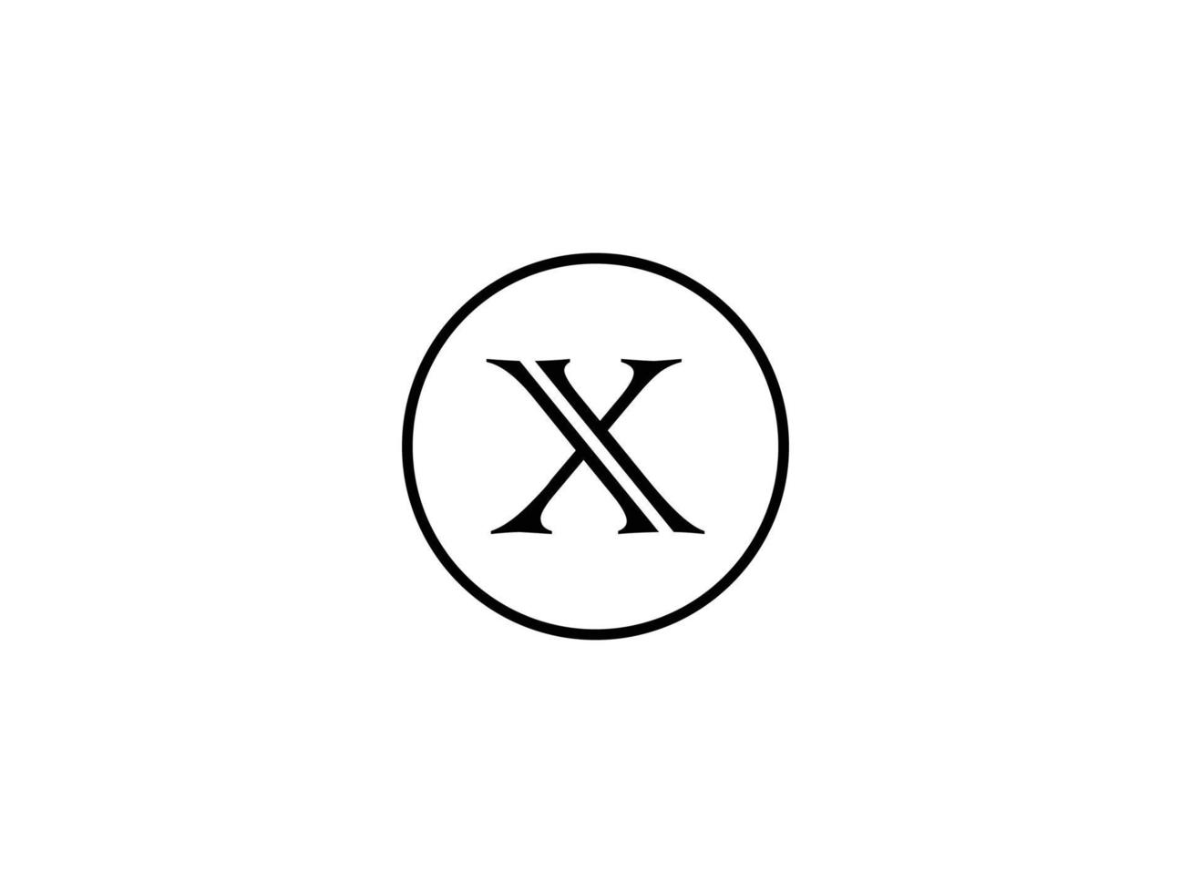 Letter x logo design vector