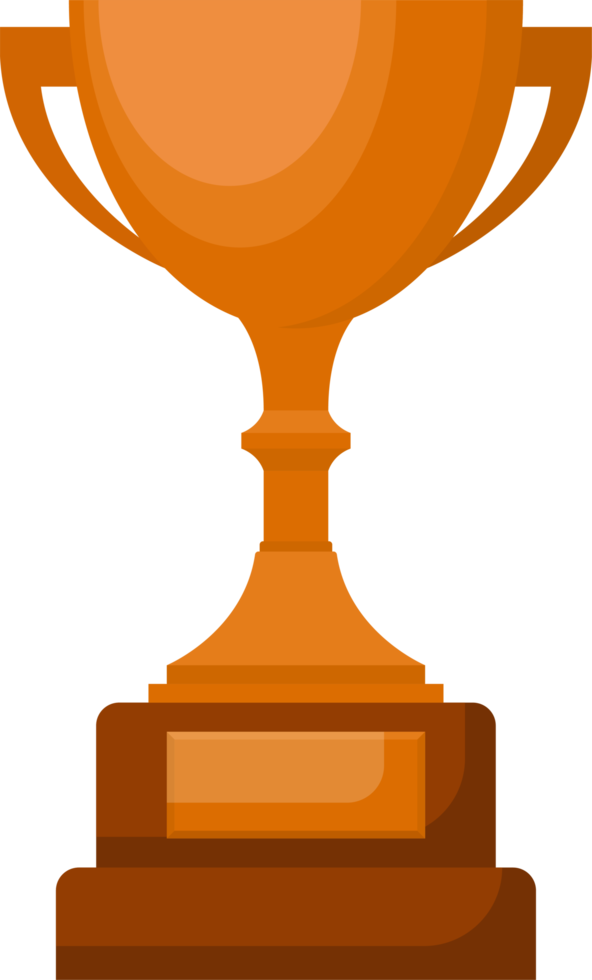 premio trofeo copa. bronce taza en plano diseño png