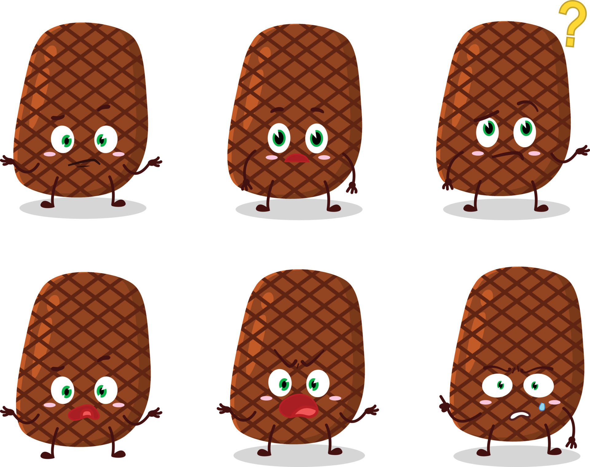 Cartoon character of steak with what expression 21970127 Vector Art at