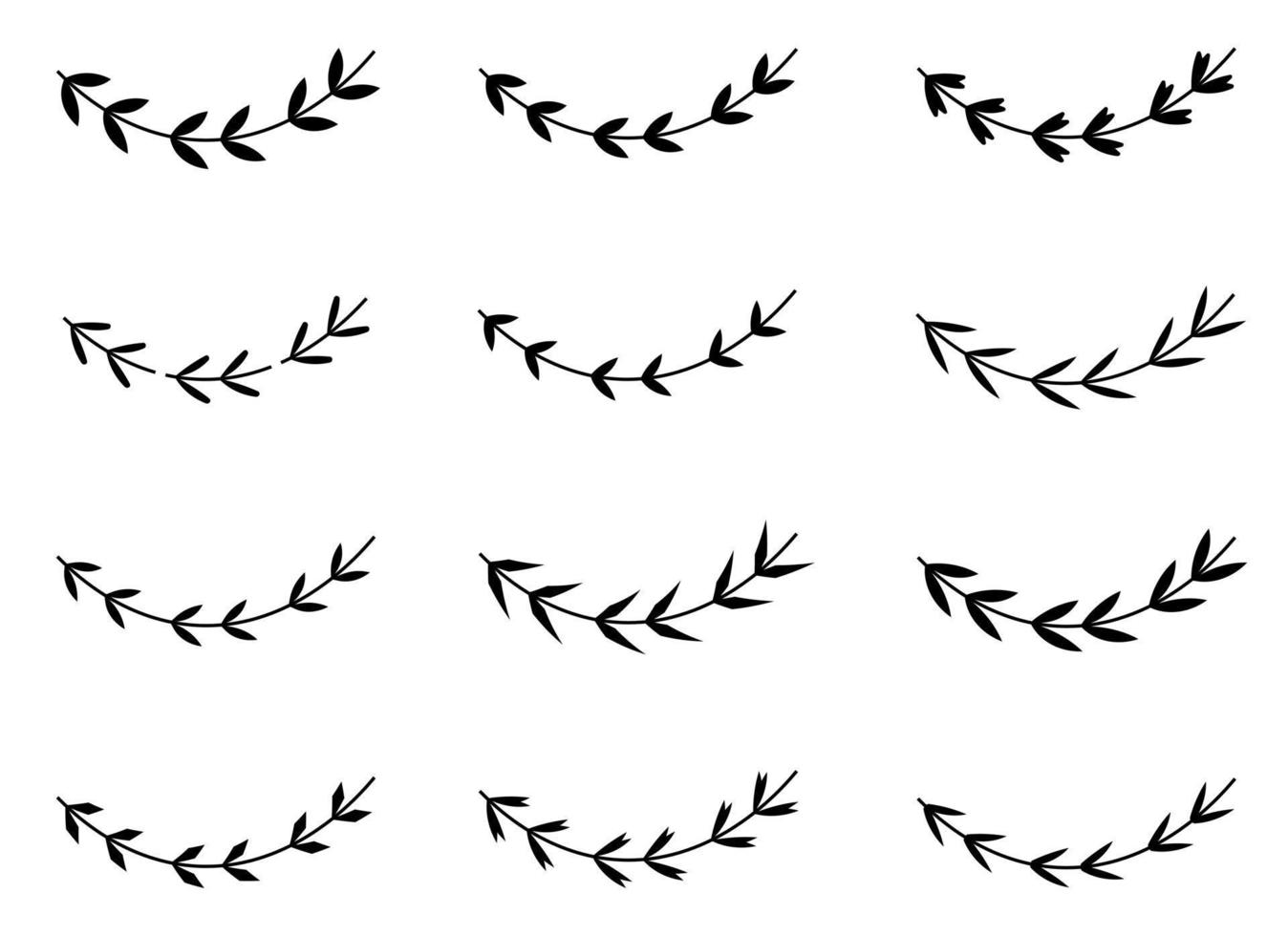 laurel wreath vector design illustration isolated on white background