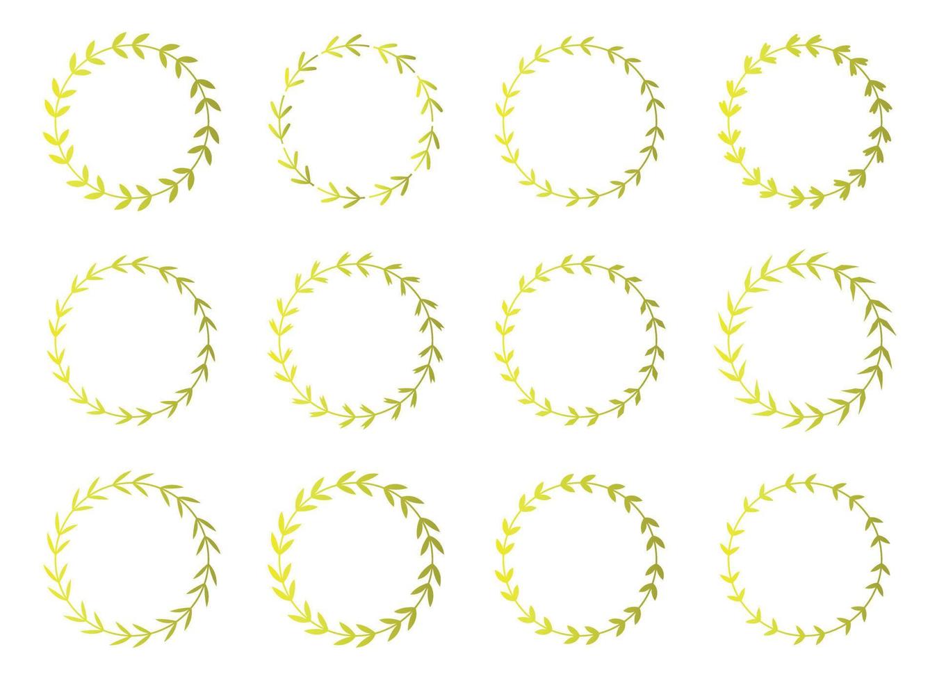 laurel wreath vector design illustration isolated on white background