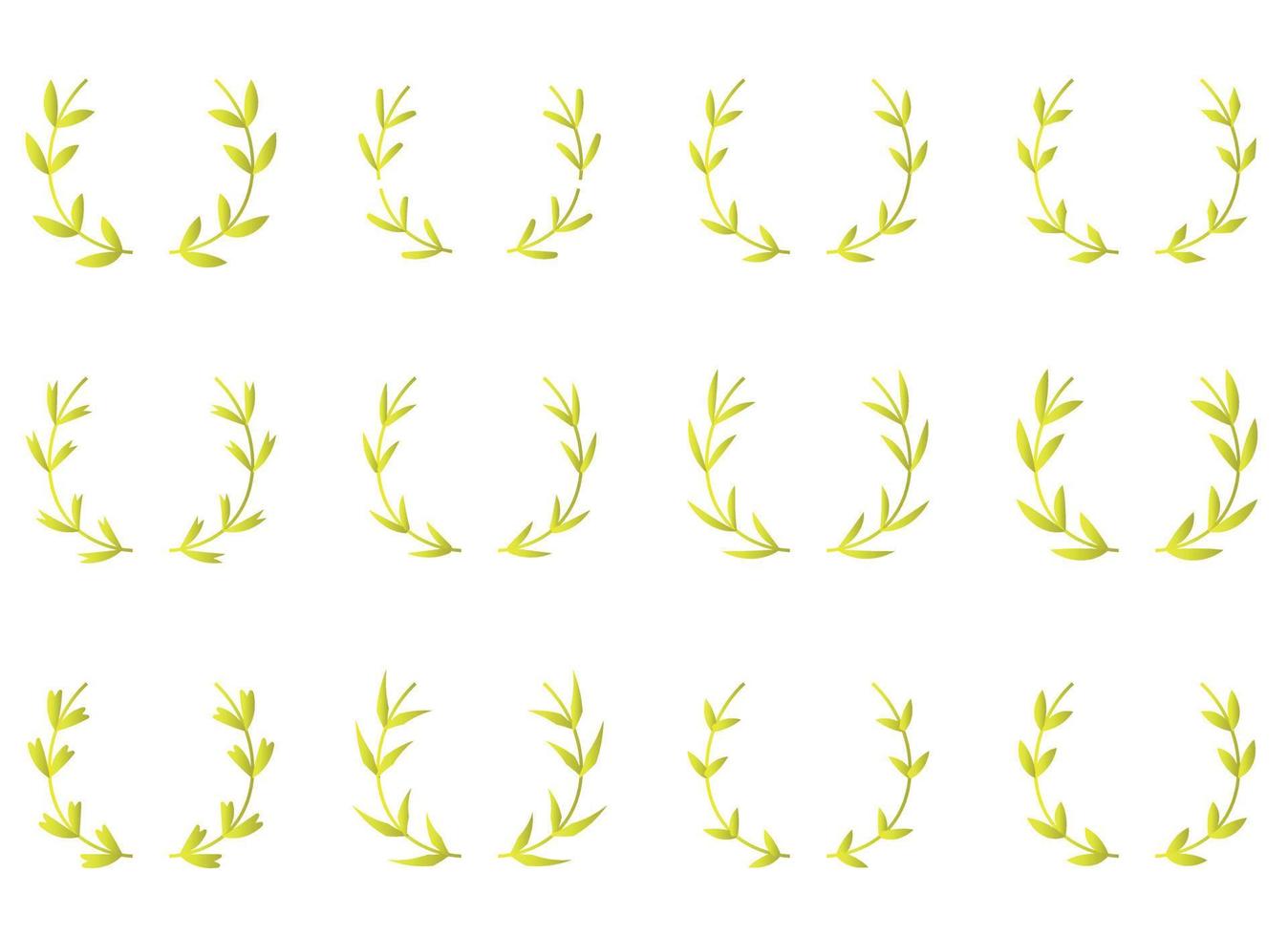 laurel wreath vector design illustration isolated on white background ...