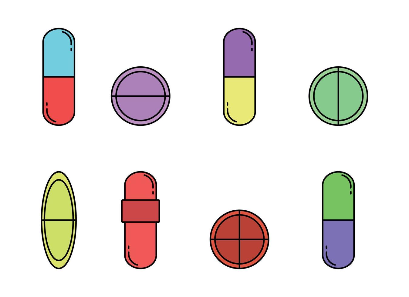 píldora vector diseño ilustración aislado en blanco antecedentes