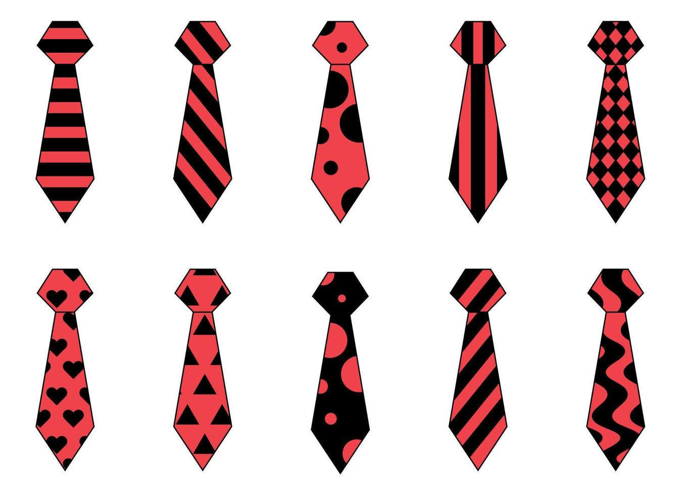 tie vector design illustration isolated on white background