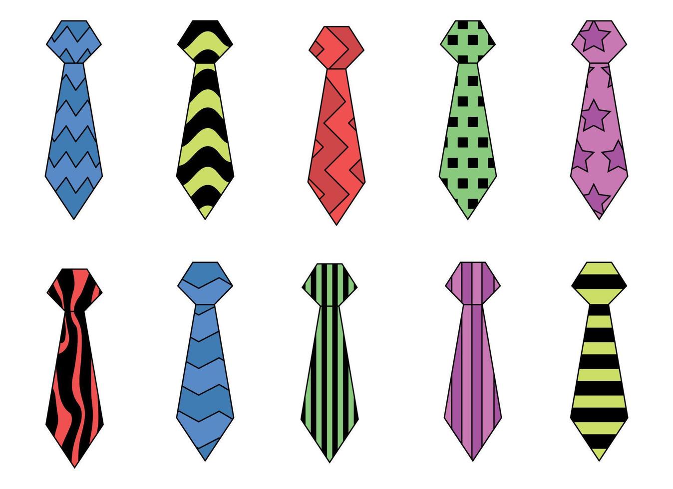 tie vector design illustration isolated on white background