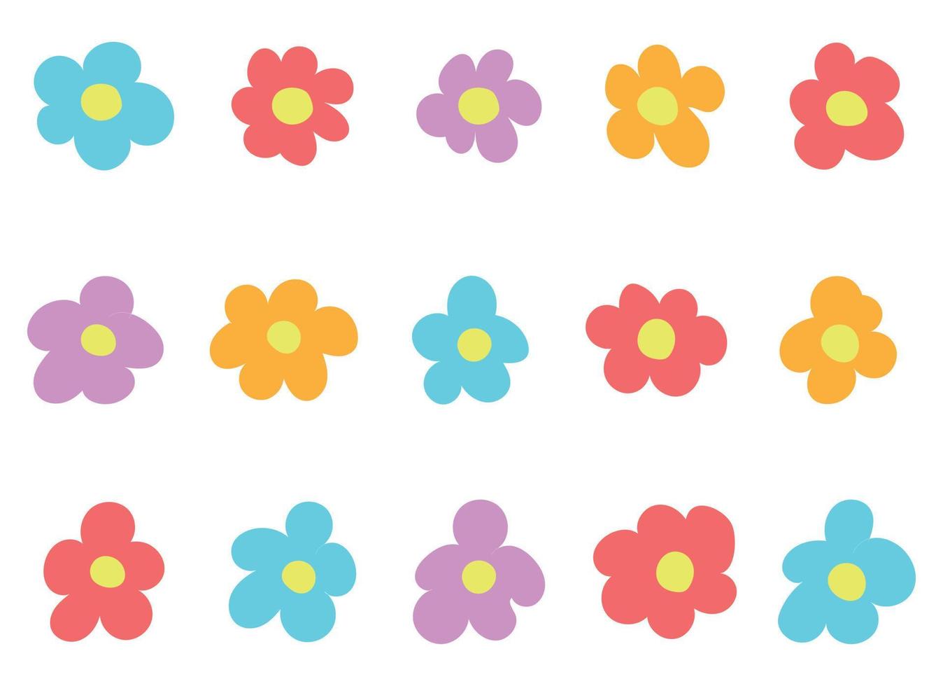 flower vector design illustration isolated on white background