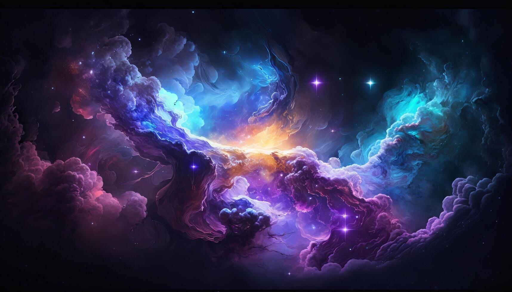 background image with a mix of blue and purple colors, resembling a galaxy or space theme. photo