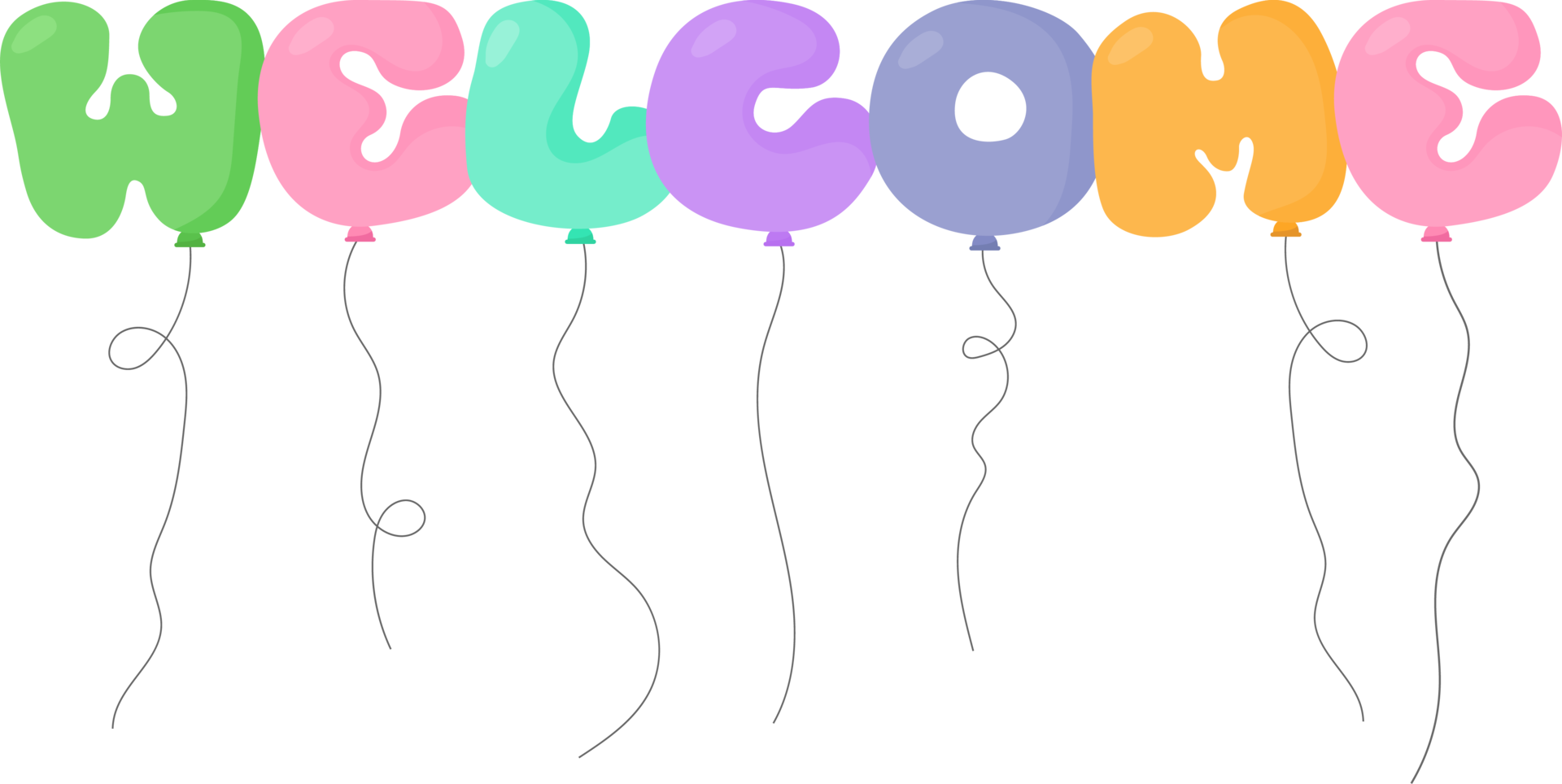 Balloon text in cartoon style png