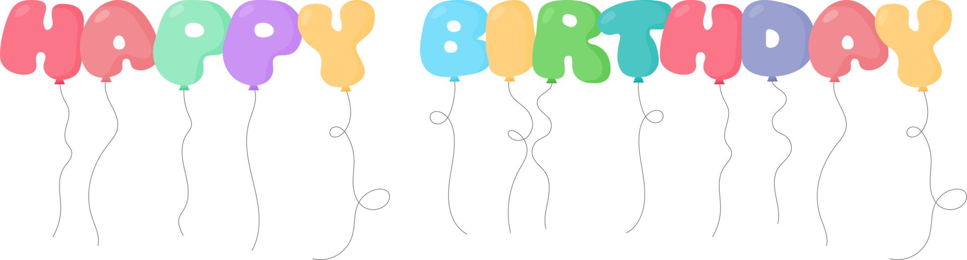 Balloon text in cartoon style png