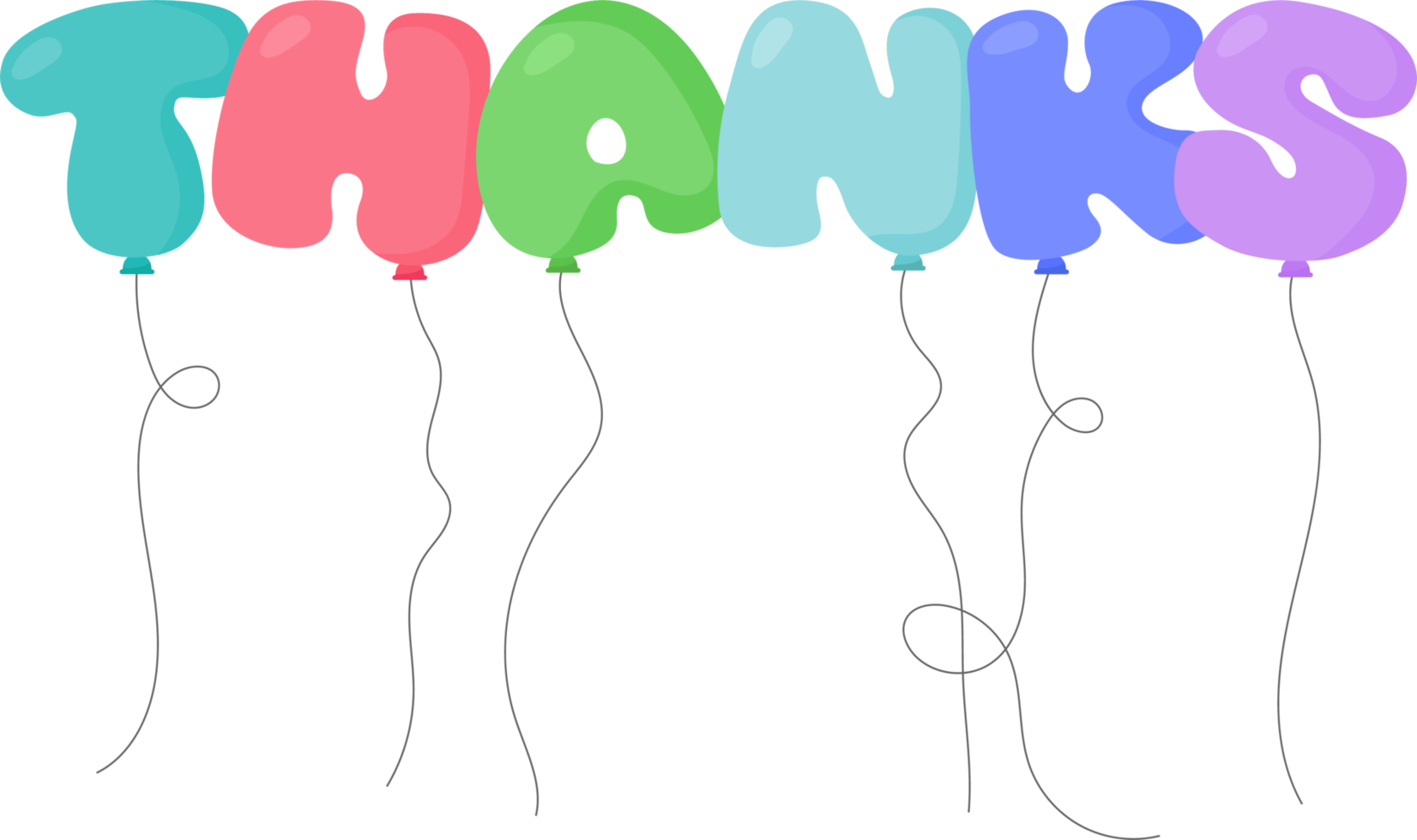 Balloon text in cartoon style png