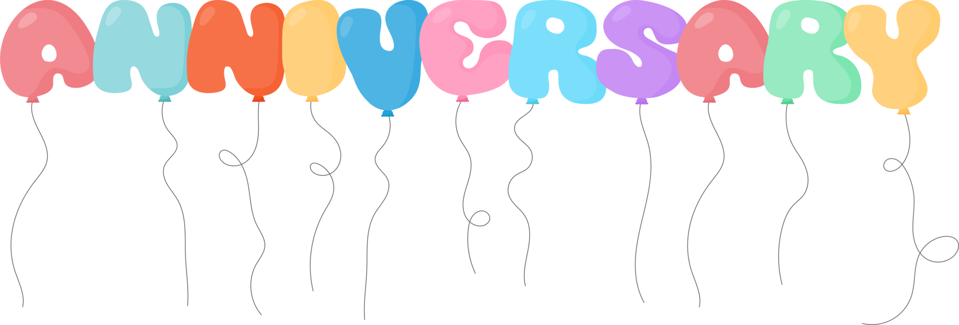 Balloon text in cartoon style png