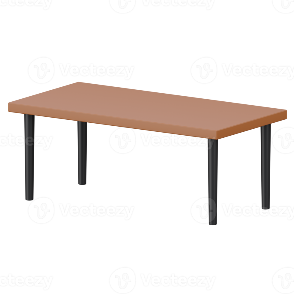 dinner table 3d render icon illustration with transparent background png