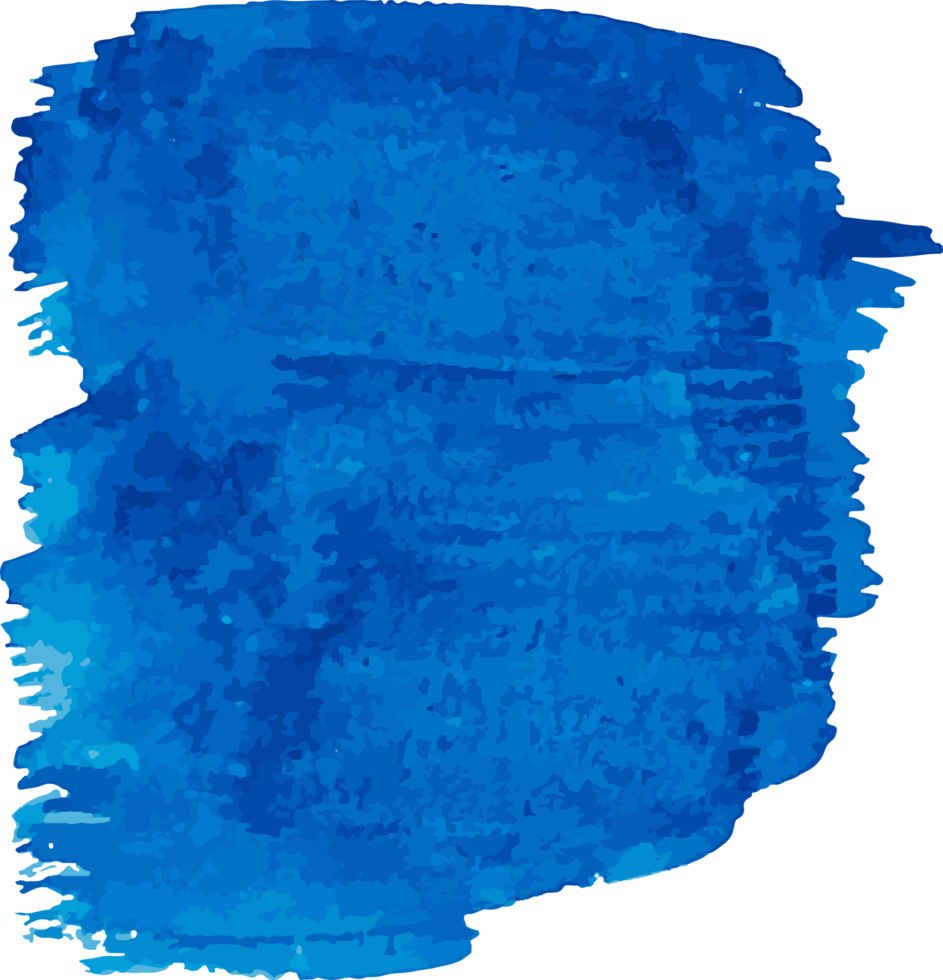 Blue watercolor stain. Watercolor background png