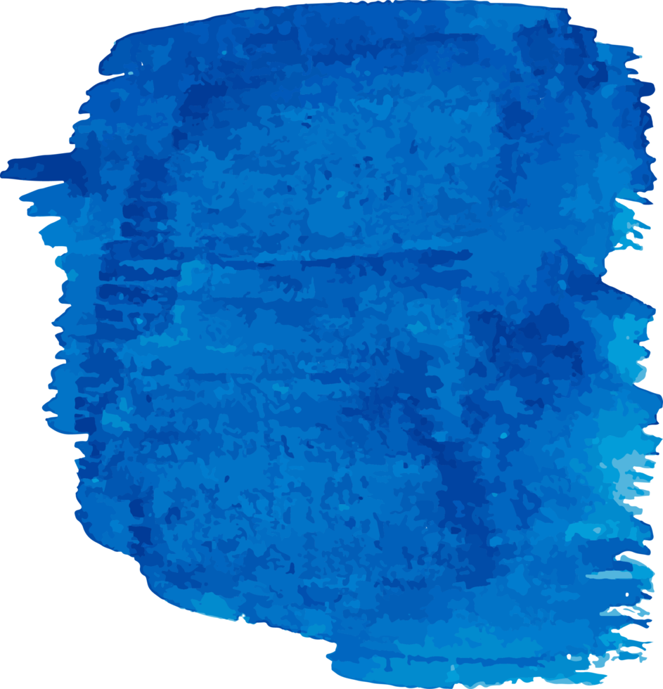 Blue watercolor stain. Watercolor background png