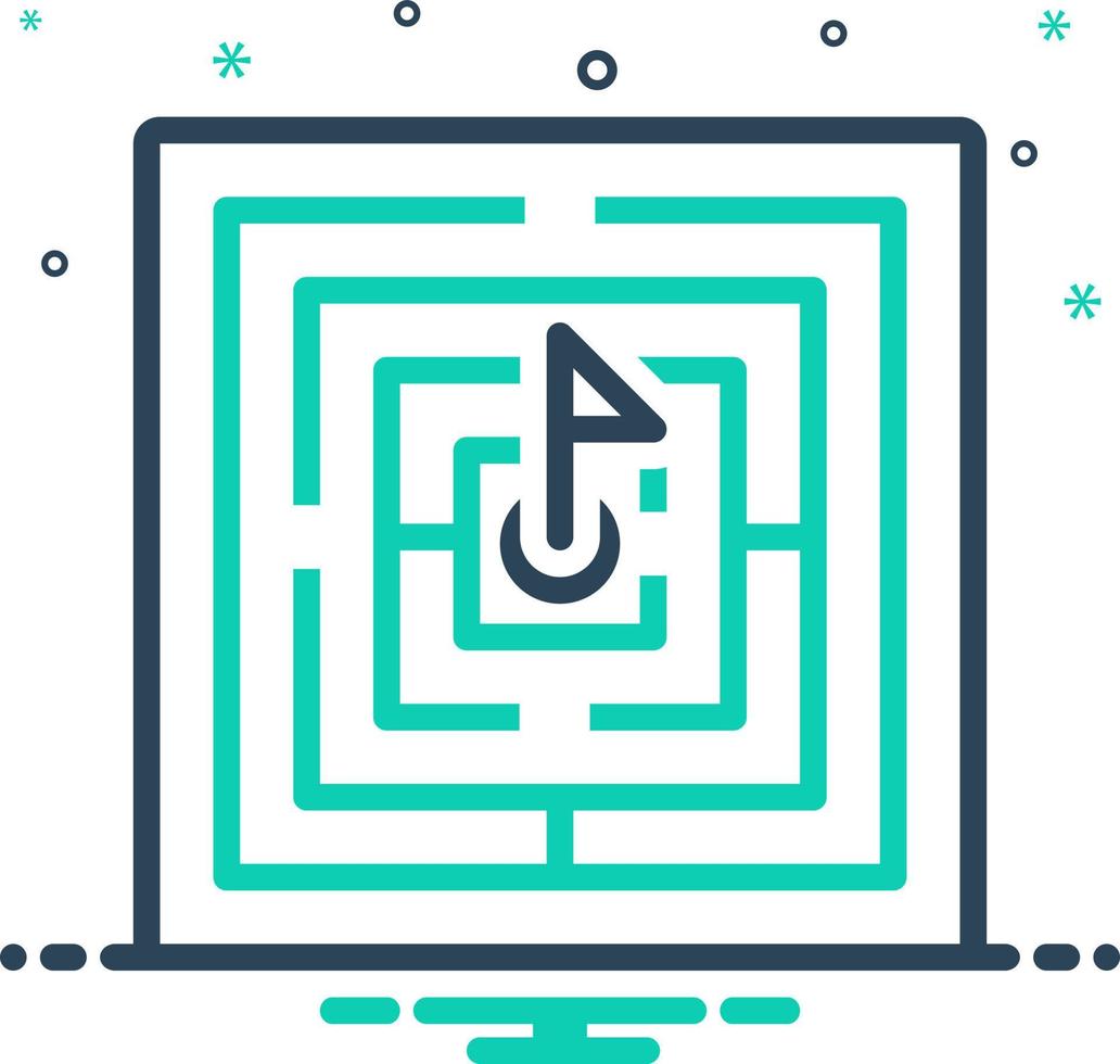 mix icon for challenged vector