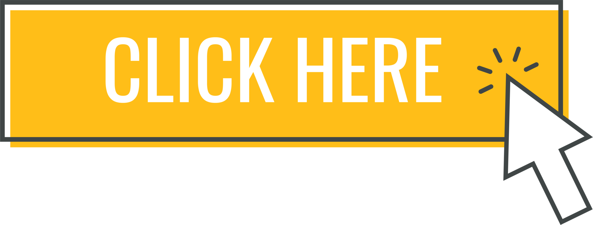 Click cursor icon with click here button png